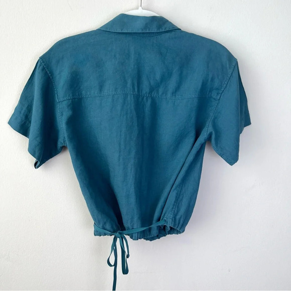 Athleta Linen Borealis Wrap Tie Top - Picture 5 of 7